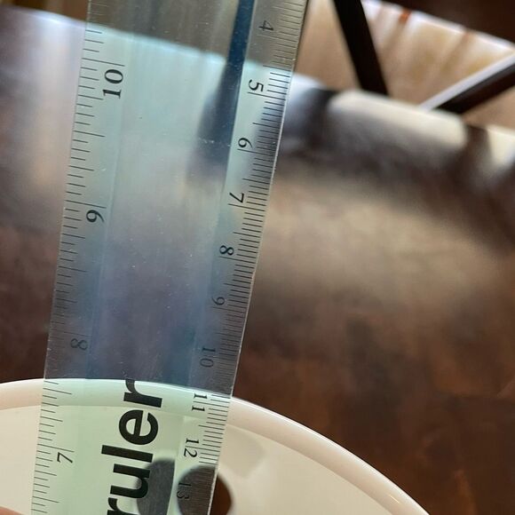 Vintage Mid Century Textured White Glass Lamp Shade - Picture 5 of 7